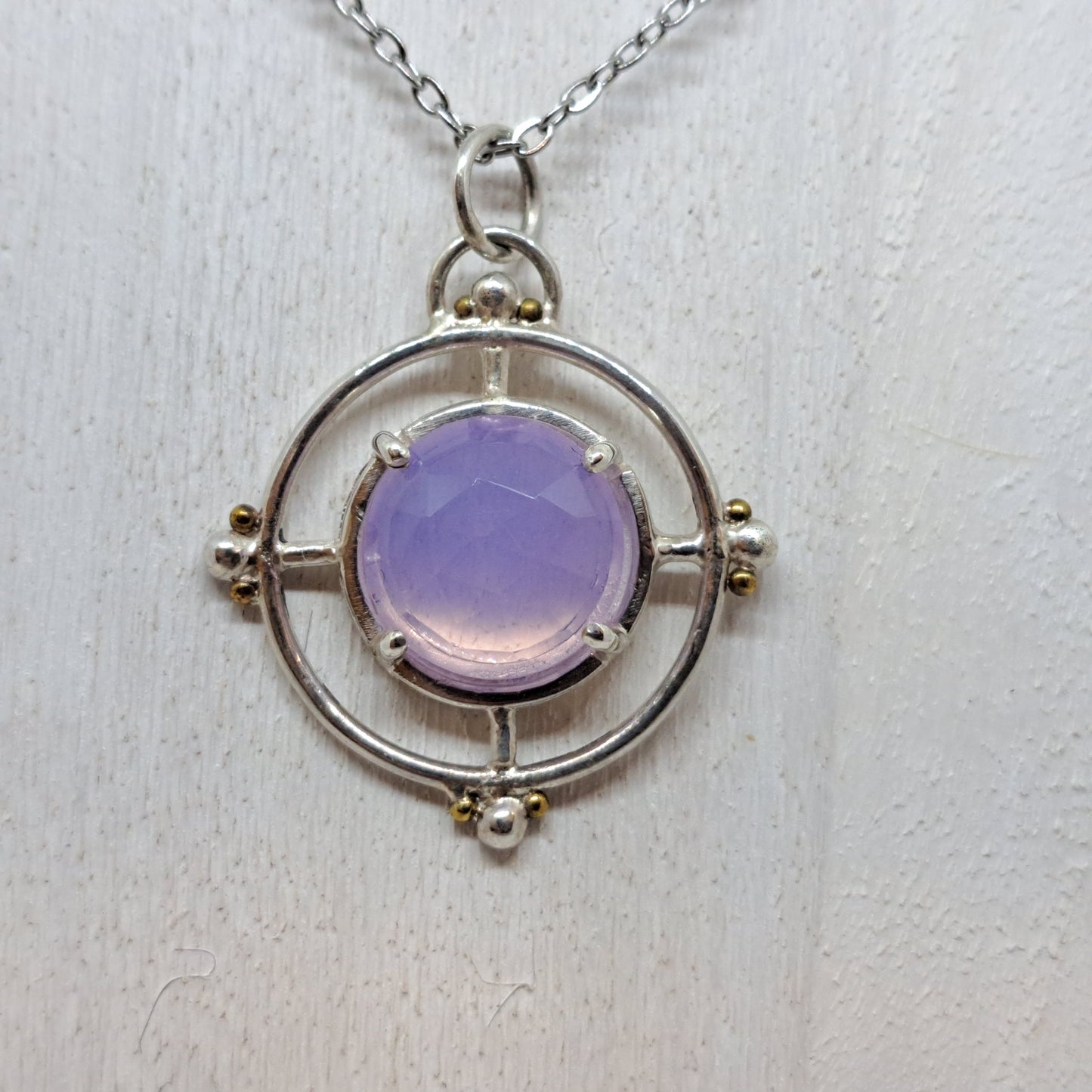 Violet Chalcedony pendant