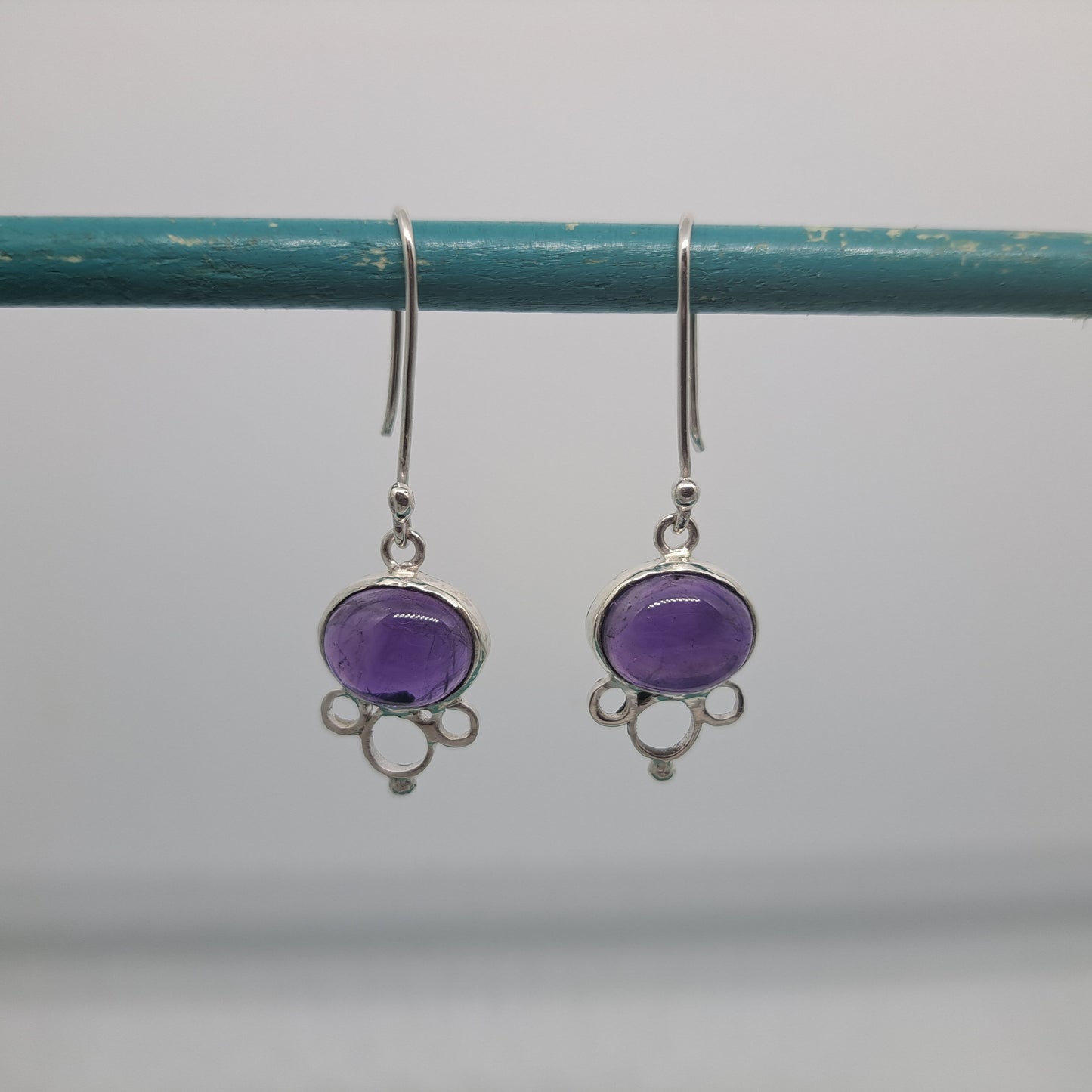 Amethyst drop earrings