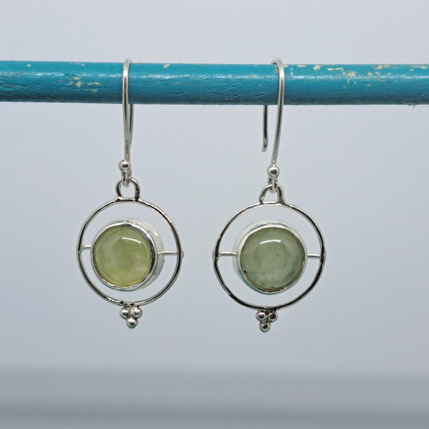 Prehnite earrings