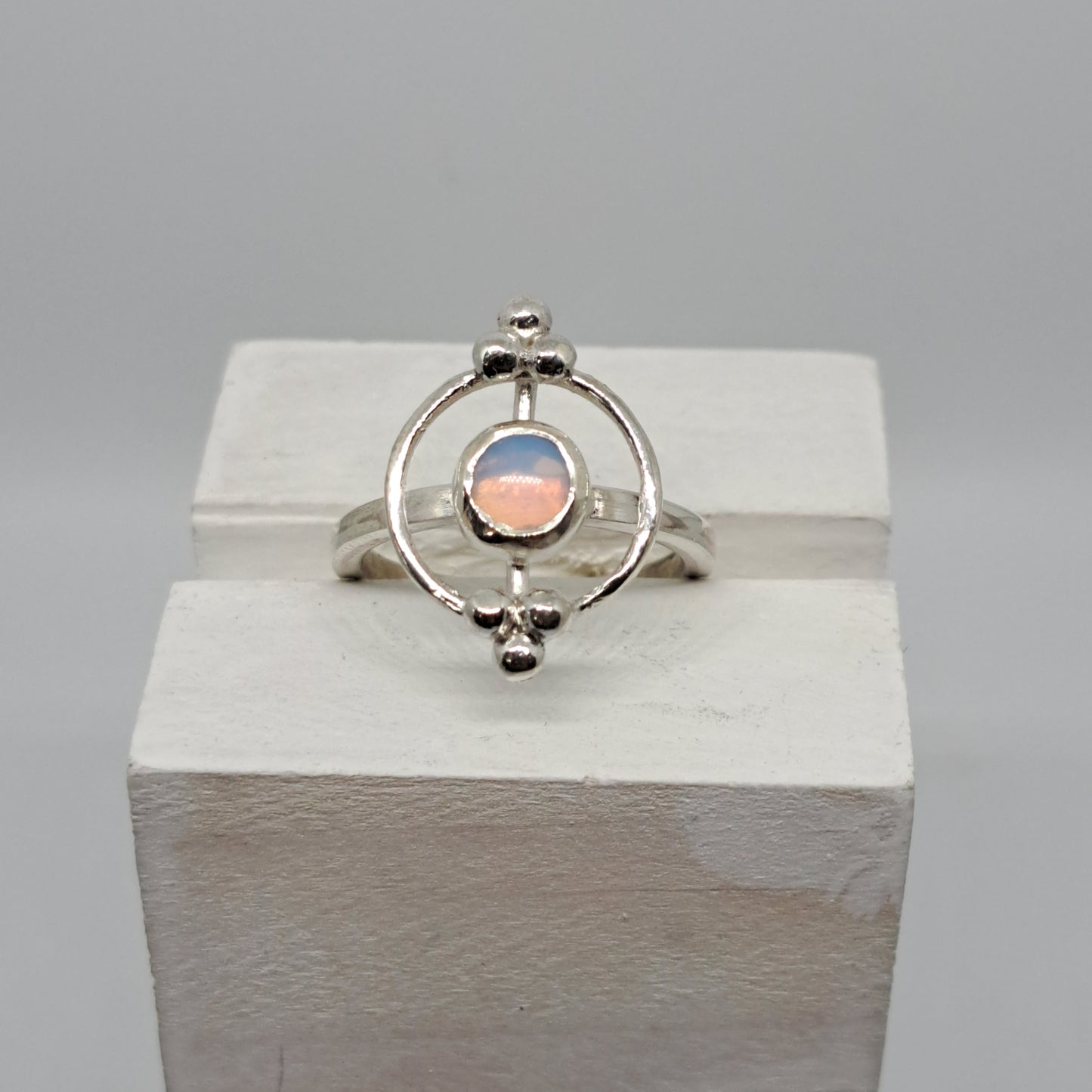 Sea opal ring