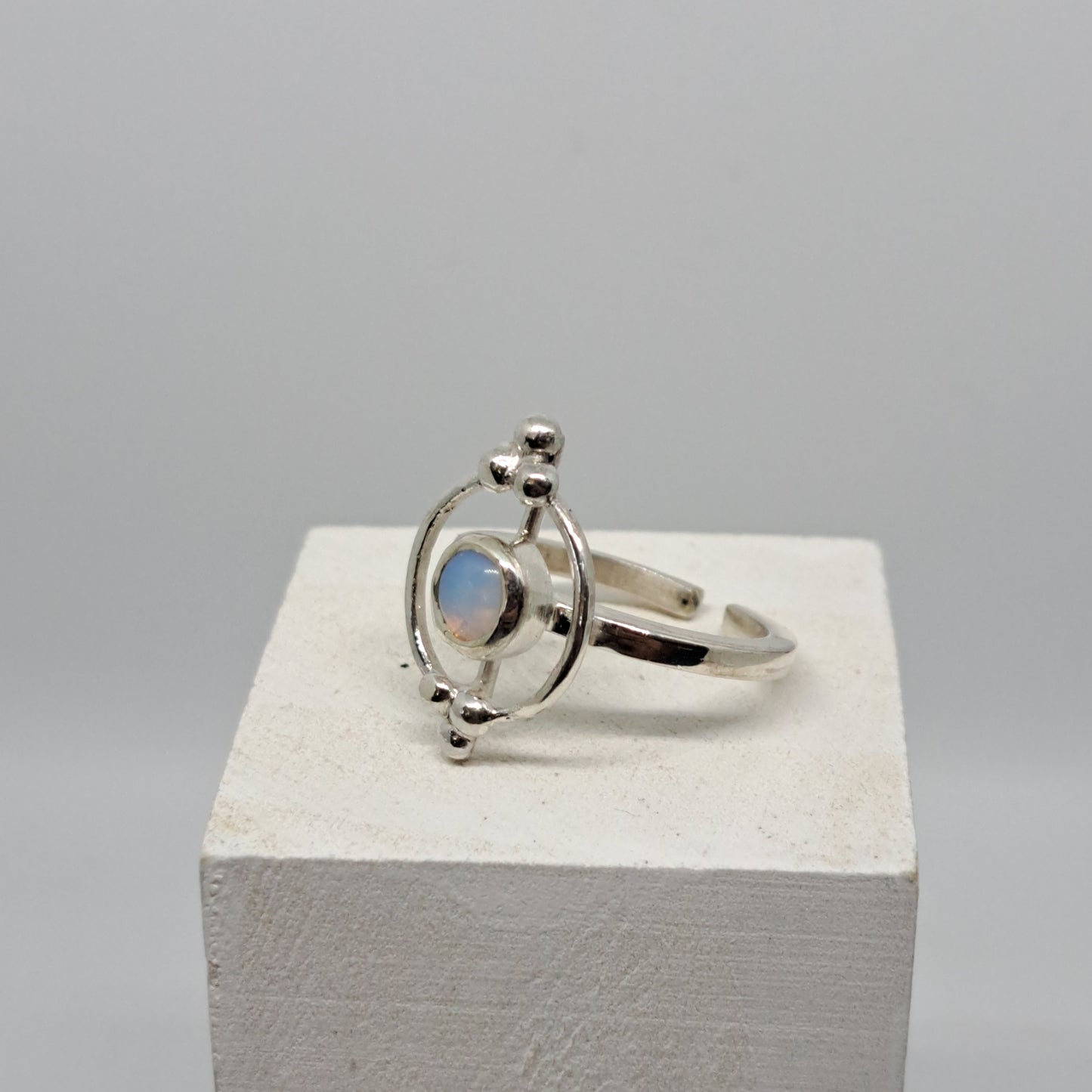 Sea opal ring